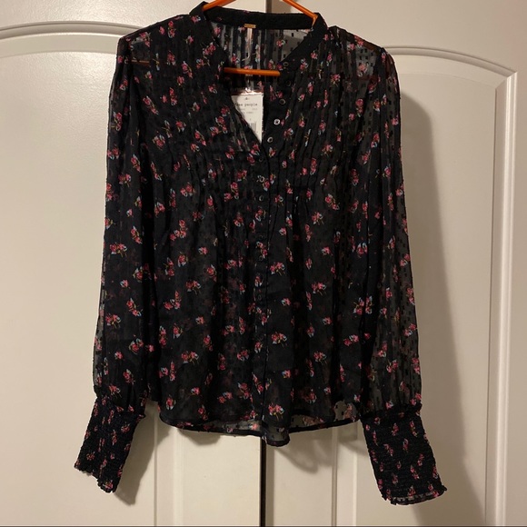 Free People Long Sleeve Blouse - Picture 2 of 6